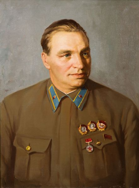 Портрет  В.П. Чкалова.